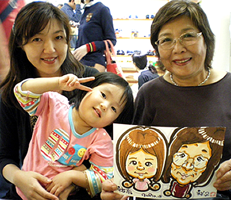東京都似顔絵プレゼント 世田谷区百貨店服飾メーカー様販促イベント イベントパートナー 東京都似顔絵プレゼント 世田谷区百貨店服飾メーカー様販促イベント イベントパートナー