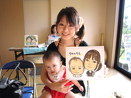 女性似顔絵師2名をモデルハウス週末イベントに派遣 In愛知 東海市 イベントパートナー