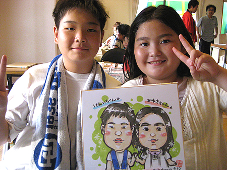 女性似顔絵師2名をモデルハウス週末イベントに派遣 In愛知 東海市 イベントパートナー