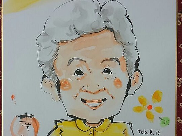 入居者さんの似顔絵