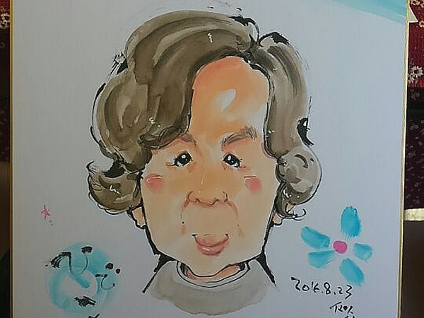 入居者さんの似顔絵