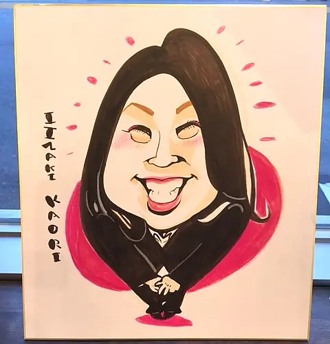 女性の似顔絵