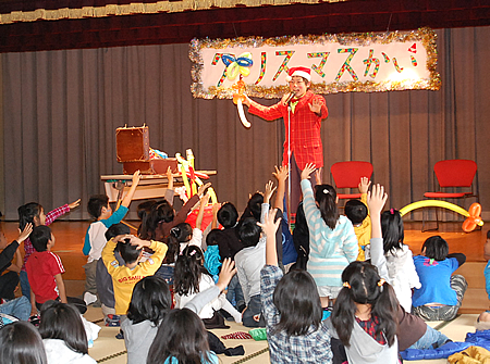 バルーンアートショーの様子