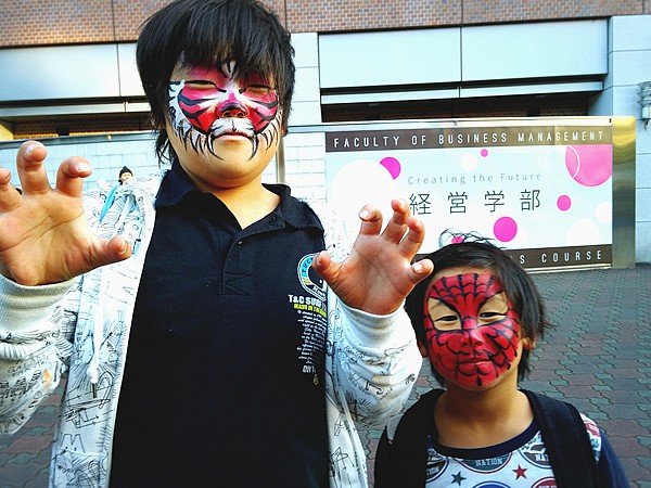 フェイスペイントをお描きした子ども達