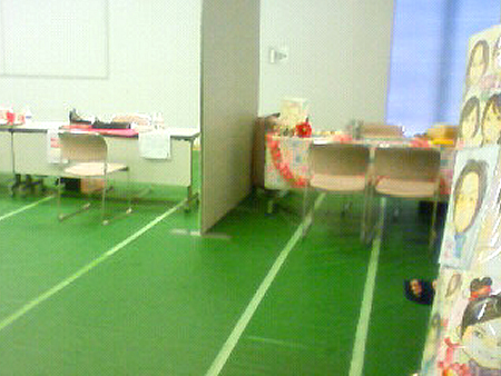 ネイルアートのブースの様子