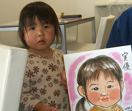 似顔絵とお子様