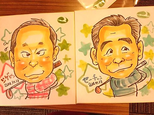 イベントでお描きした似顔絵