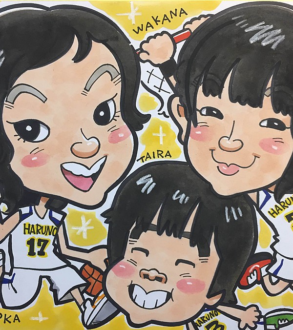 子ども達の似顔絵