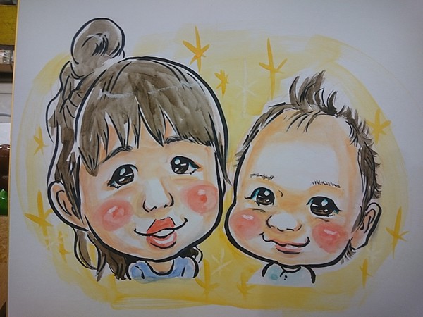 子ども達の似顔絵