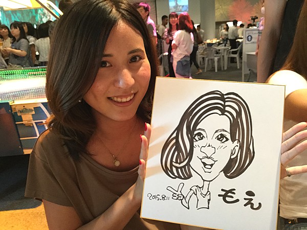 似顔絵をお描きした社員さん