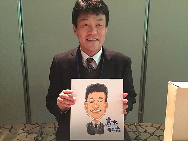 似顔絵をお描きした出席者