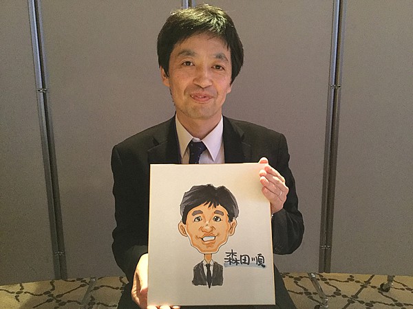 似顔絵をお描きした出席者