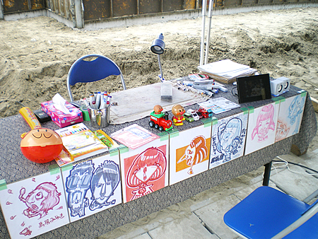 似顔絵ブース