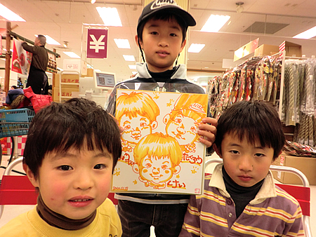 似顔絵をお描きした赤ちゃん