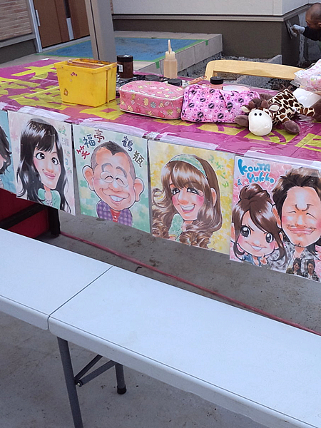 似顔絵コーナー