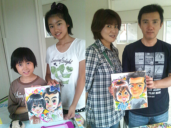 似顔絵をお描きしたみなさん