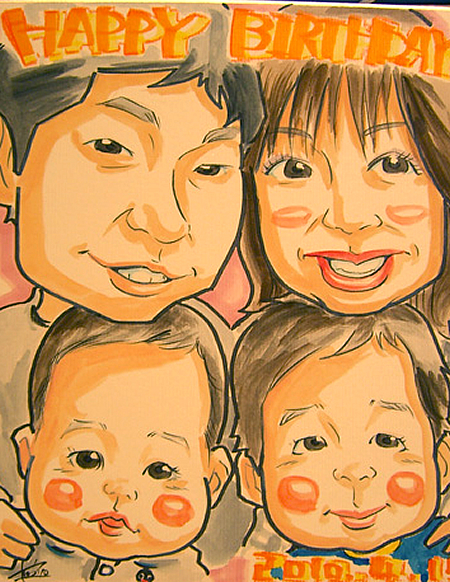 似顔絵師の過去の作品