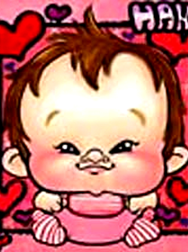 似顔絵をお描きした赤ちゃん